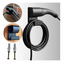 Suporte Cabo Carro Veículo Elétrico Ev Wallbox Preto Tipo 2 BYD Suporte Cabo Carro Veículo Elétrico Ev Wallbox Preto Tipo 2 BYD