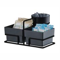 Suporte Café Porta Sachês De Chás Açúcares Colheres Aço