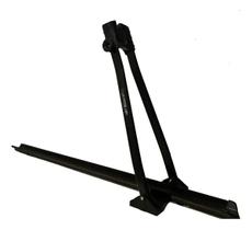 Suporte Calha Transbike Teto Em Alumínio Metal Lini Preto Suporte Calha Transbike Teto Em Alumínio Metal Lini Preto