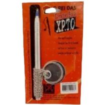Suporte Caneta Fixa XPTO Modelo Medalhão Cromada