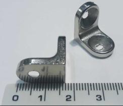 Suporte Cantoneira 2 Furo 16x16 Niquelado Kit 100 Pcs Suporte Cantoneira 2 Furo 16x16 Niquelado Kit 100 Pcs