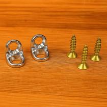 Suporte Cantoneira Niquelada Móveis 2 Furos 100 Pçs + Paraf.