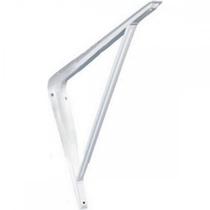 Suporte Cantoneira Pintada Fercar Mao Francesa 10 X12Cm Branco ./ Kit Com 24 Peças