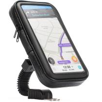 Suporte capa moto retrovisor prova d'água celular até 6,7