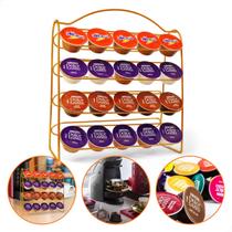 Suporte Capsulas Dolce Gusto 40 Unidades Dourado Cafe Decor