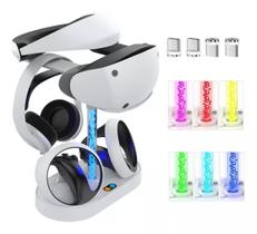 Suporte Carregador Com Led compativel com Oculos compatível com PS5 Vr2 VR05