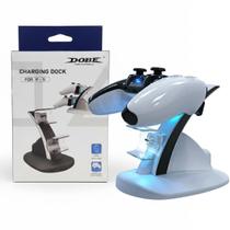 Suporte Carregador Dock Led Compatível com Controle Manete Joystick Playstation 5 Cabo Usb Ps5 Suporte Carregador Dock Led Compatível com Controle Manete Joystick Playstation 5 Cabo Usb Ps5