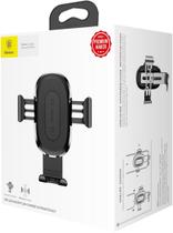 Suporte Carregador Veicular Indução Wireless 10W Fast Charger para Carro Baseus Gravity Preto, Baseus, WXYL01, Preto