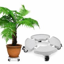 Suporte,carrinho p/ vaso de plantas c/ 4 rodas,redondo,pvc,30-50 cm,500 kg Suporte,carrinho p/ vaso de plantas c/ 4 rodas,redondo,pvc,30-50 cm,500 kg
