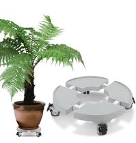 Suporte,carrinho p/ vaso de plantas c/ 4 rodas,redondo,pvc,30-50 cm,500 kg