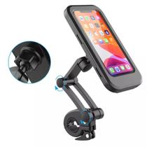 Suporte Case De Celular Prova D'água Para Moto E Bicicleta Rotação 360º