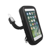 Suporte case impermeavel de moto para smartphone ate 6.7 polegadas fixacao retrovisor