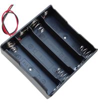 Suporte Case Para 4 Baterias 18650 em Série Com Rabicho Para Projetos Suporte Case Para 4 Baterias 18650 em Série Com Rabicho Para Projetos