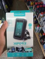 Suporte case permeável de moto para smartphone com carregador USB Suporte case permeável de moto para smartphone com carregador USB