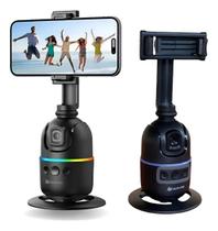 Suporte Celular 360 Reconhecimento Facial Com Luz Led Rastreamento Inteligente de Rosto AI Controle Inteligente