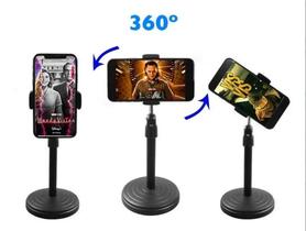 Suporte Celular 360 Tripé Smartphone Mesa Portátil Selfie