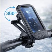 Suporte Celular Bike Moto Capa à Prova de Chuva Rotação 360 Tela Sensível