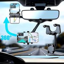 Suporte Celular Carro Espelho Retrovisor Universal 360 - Loja Domingos