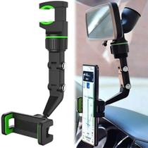 Suporte Celular Carro Veicular Retrovisor Gps Universal 360 Drive Smartphone Espelho