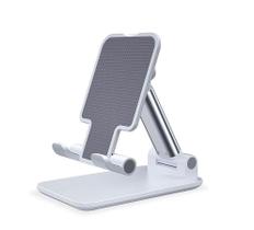 Suporte Celular E Tablet Ajustável Articulado De Mesa Branco Suporte Celular E Tablet Ajustável Articulado De Mesa Branco