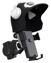 Suporte Celular Estilo Capacete Bike e Moto Proteção Solar e Chuva