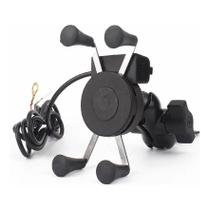 Suporte Celular Garra C/ Carregador Moto Universal