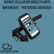 Suporte Celular GPS Bicicleta Moto Impermeável - Praticidade garantida!