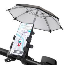 Suporte Celular Guarda Chuva Moto Motocicleta Scooter Bike Bicicleta Chuvisco Respingos Sol Ciclista Motoboy