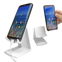 Suporte Celular Mesa Apoio Smartphone Universal Home Office BRANCO Suporte Celular Mesa Apoio Smartphone Universal Home Office BRANCO
