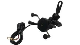 Suporte celular moto aranha c/ carregador usb - STALLION