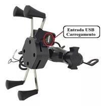 Suporte Celular Moto Carregador USB Suporte Celular Moto Carregador USB