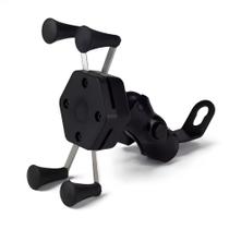 Suporte Celular Moto e Bicicleta Universal, Antivibração, Fixação Guidão, Trava Segurança Suporte Celular Moto e Bicicleta Universal, Antivibração, Fixação Guidão, Trava Segurança