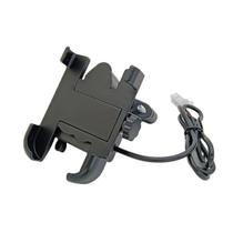Suporte Celular Para Moto/bike Alumínio C/carregador Fix Para Guidão