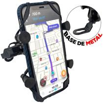 Suporte Celular Para Moto Com Carregador 2v Usb Garra X - BMAX