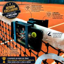 Suporte Celular Rede Tennis Beach Tennis Padel Ajustável Portátil Universal - DG SHOP Suporte Celular Rede Tennis Beach Tennis Padel Ajustável Portátil Universal - DG SHOP