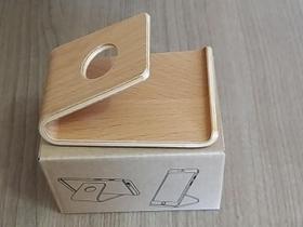 Suporte celular / tablet de mesa em madeira *Bege*