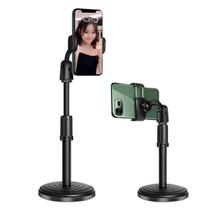 Suporte Celular Tripé Smartphone Articulado Mesa Portátil Selfie 360º Transmissão ao Vivo Cama Escritório Blogueira