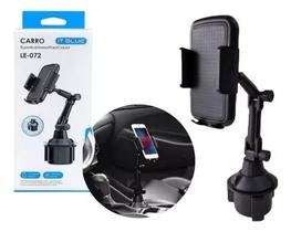 Suporte Celular Veicular Porta Copo LE-072 IT-BLUE