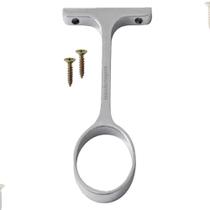 Suporte Central Para Tubo Redondo Para Guarda Roupa Cromado