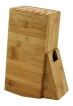 Suporte Cepo Bambu Organizador De Faca Tesouras Cozinha