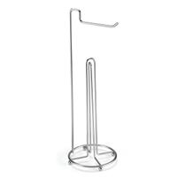 Suporte Chão Para 4 Rolos Papel Higiênico Em Aço Cromo Fosco Suporte Chão Para 4 Rolos Papel Higiênico Em Aço Cromo Fosco