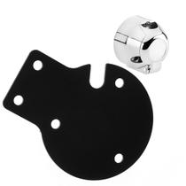 Suporte Chapa Fixação + Tomada Carreta - Aço - Reta