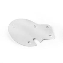 Suporte Chapa Fixação Tomada Carreta - Reta- Inox