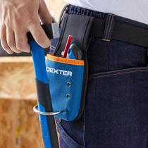Suporte Cinto Ferramentas 11x23,5cm Poliester Bolso Azul Com Detalhe Laranja Suporte Cinto Ferramentas 11x23,5cm Poliester Bolso Azul Com Detalhe Laranja