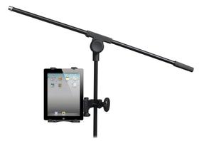 Suporte,clamp,apoio P/tablet Em Pedestal De Microfone,c/esfera