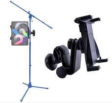 Suporte,clamp,apoio P/tablet Em Pedestal De Microfone,c/esfera