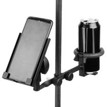 Suporte Clamp C16 ASK Resistente Para Smartphone Celular E Bebida Em Copo Lata Garrafa Em Pedestal + Nota Fiscal