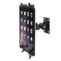 Suporte/Clamp Presilha p/Fixar Tablet Ipad,Samsung em Parede,Ajuste de Inclinação/Rotação,aço,preto