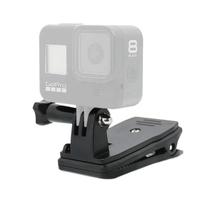 Suporte Clip Gopro Presilha Grampo Garra Quick Mochila 360 - Domefloat