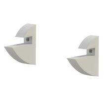 Suporte Clip Para Prateleira Branco Kit Com 2 Und Multivisao Suporte Clip Para Prateleira Branco Kit Com 2 Und Multivisao